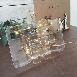 ハートドロップス(スタードロップス) 説明ボード 本型デザイン