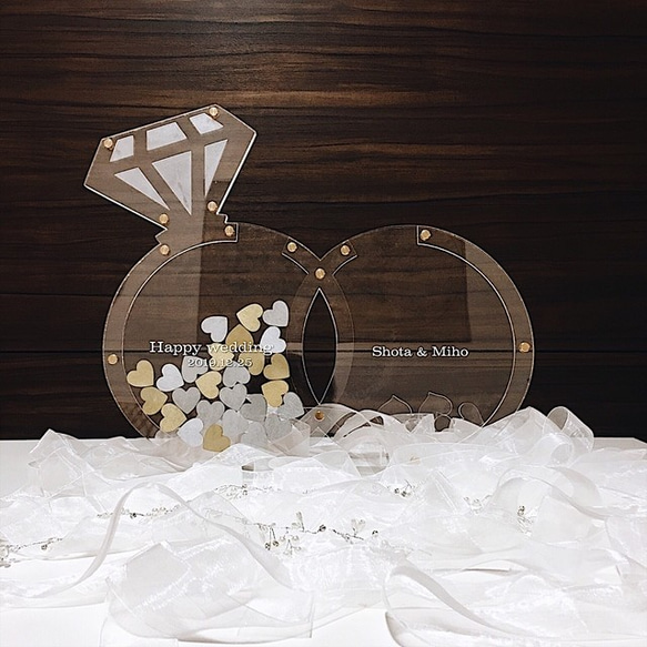 ハートドロップス エンゲージリング 選べる二種類のチップ  