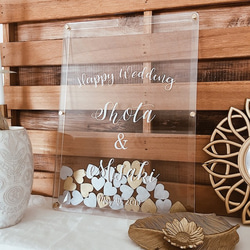 ハートドロップス ウェディング 結婚証明書 ウェルカムボード lovers