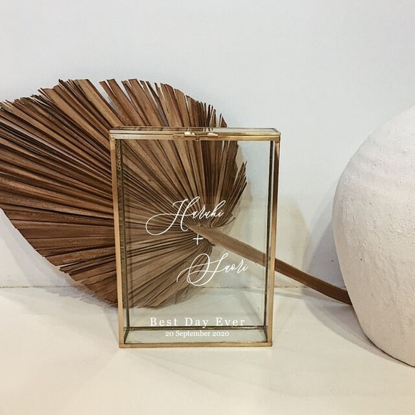 サンドセレモニー　真鍮フレーム　名前メイン　S20102 サンド