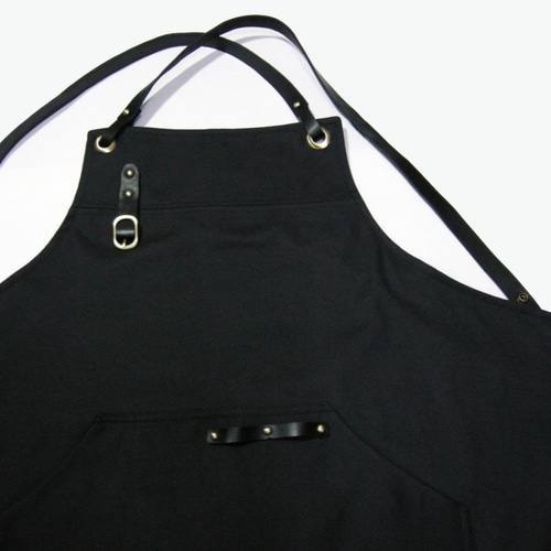 DUTCHDELUXES レザー　エプロン　ブラック 740e301781fcefb6b75a462f7b3f41