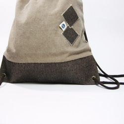 ●単層ボックスバックパック（帆布）__製ズオズオハンドメイドバッグ 2枚目の画像