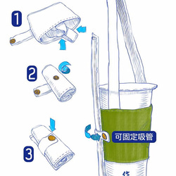 ●環保飲料提袋 (帆布)__作作 zuo zuo手製 富士山/狐裡/浣熊  禮品 禮物(1/個) 第9張的照片