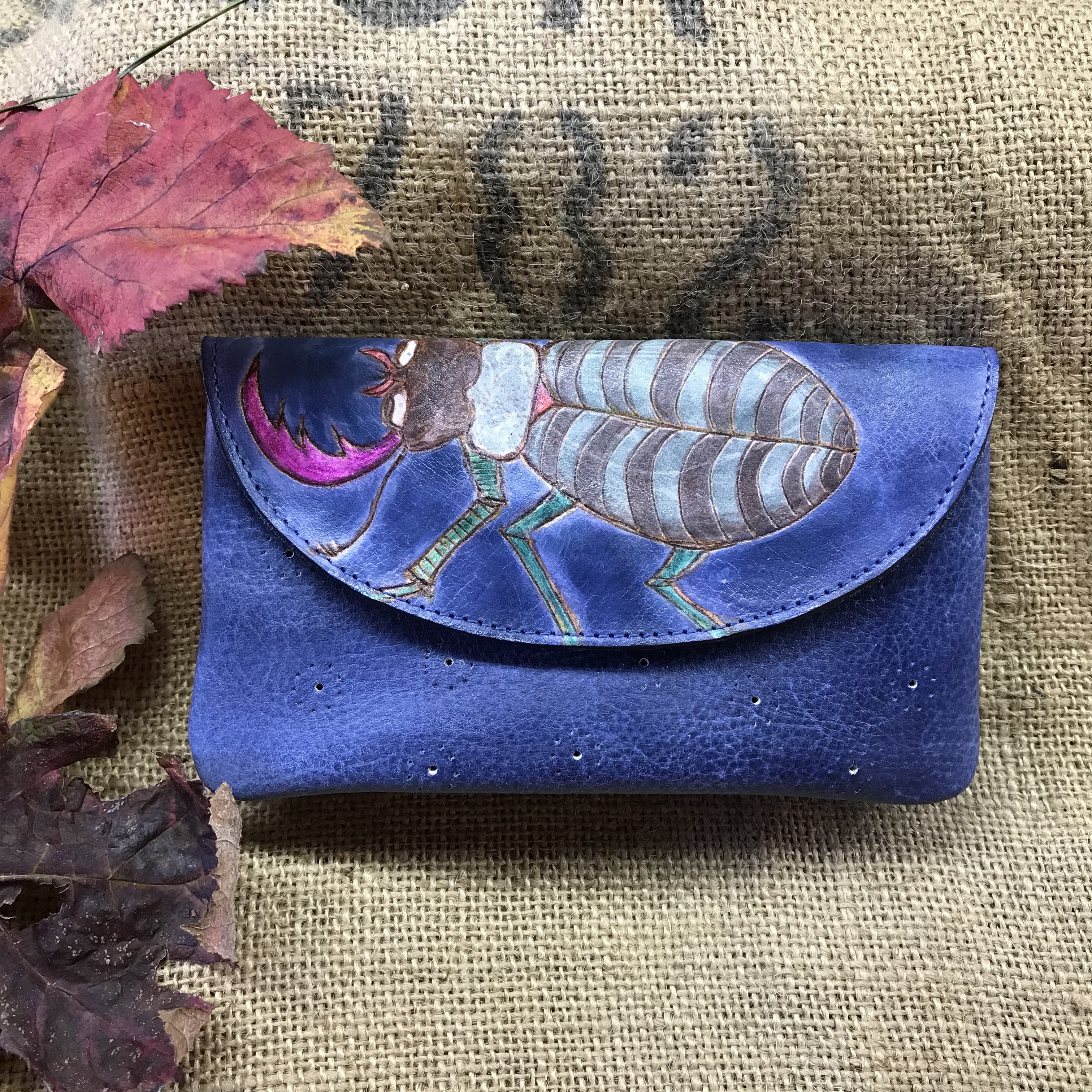 童話な手書き染　ダブル財布