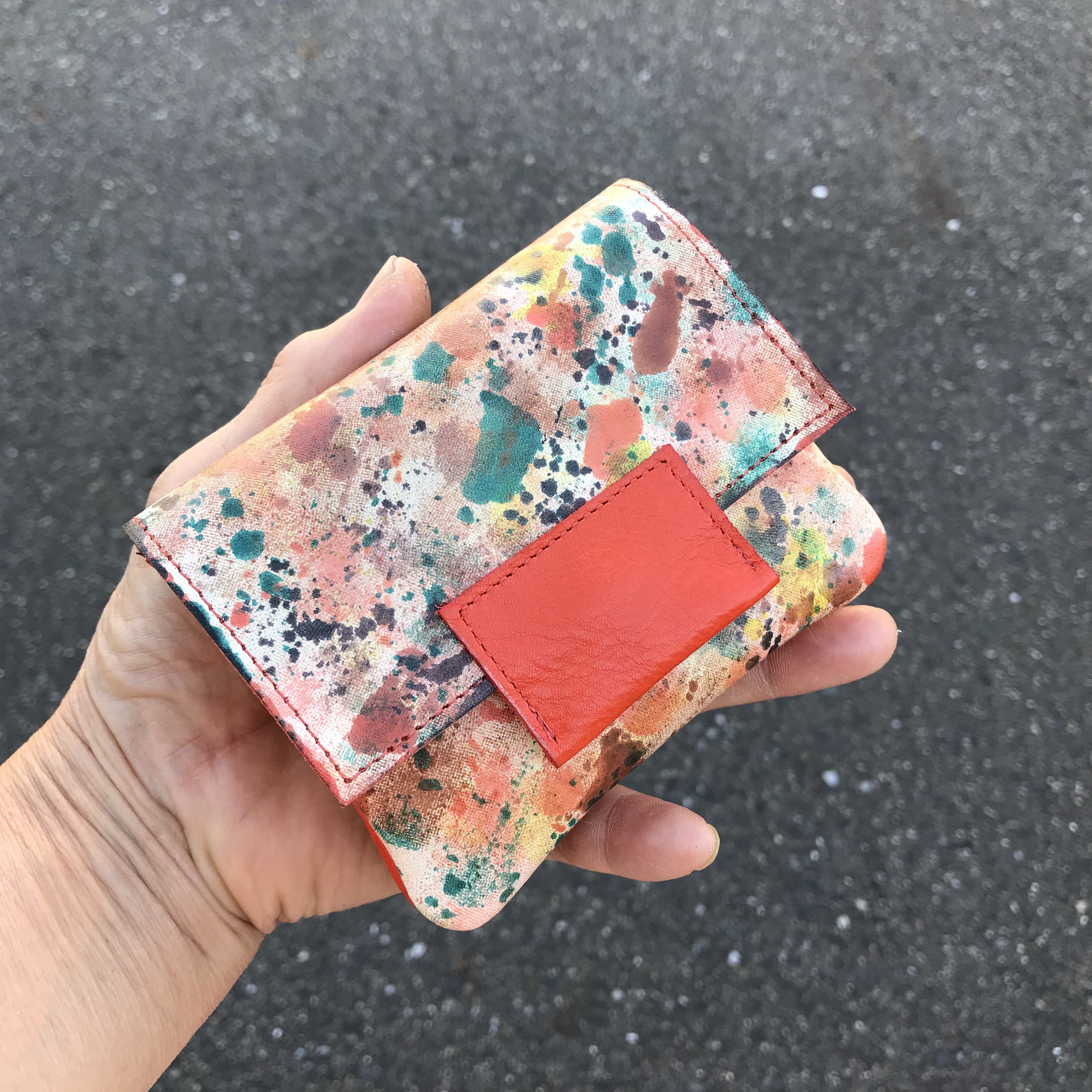 手染め袋縫いダブル財布