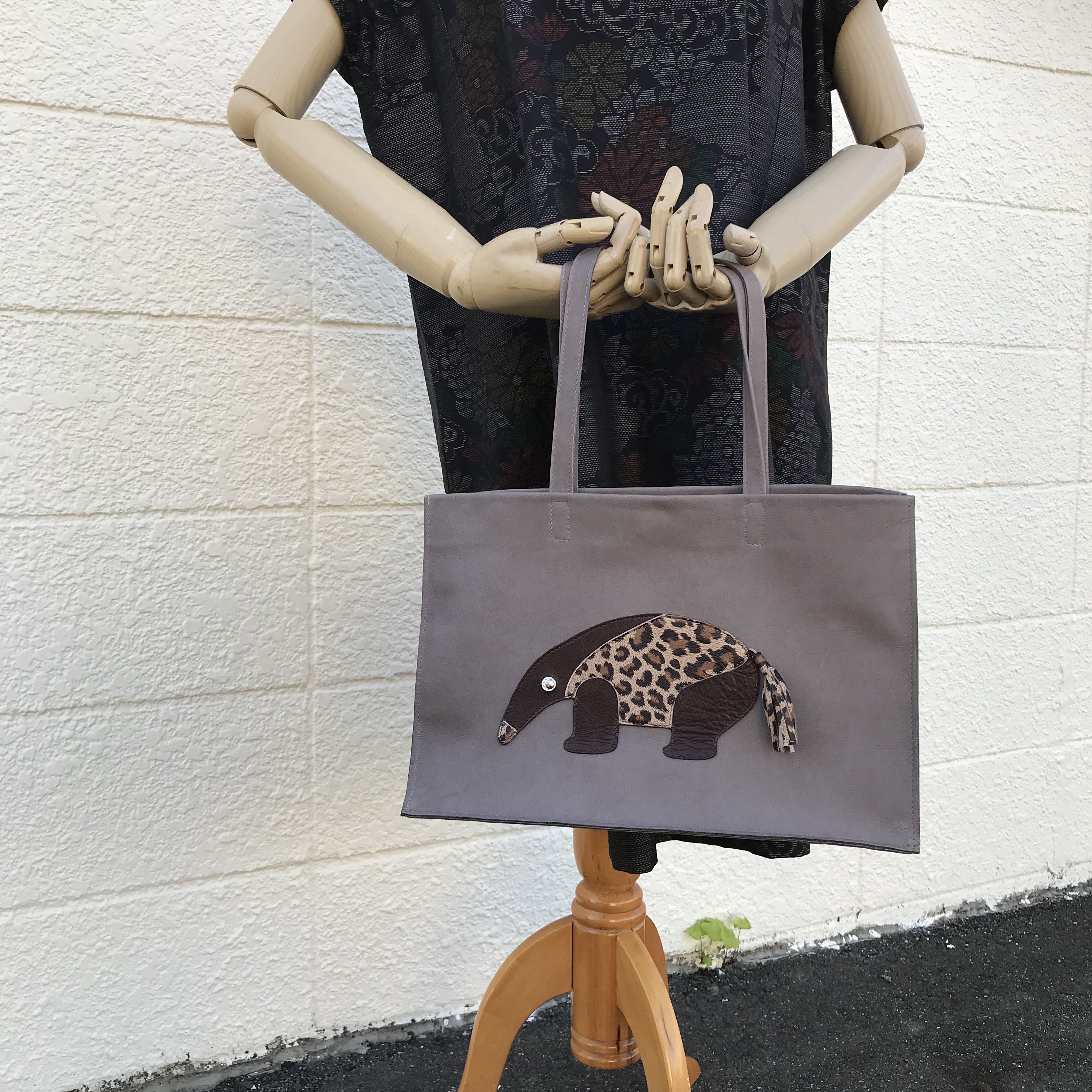 シンプルな畳める外縫い、柔らかトート