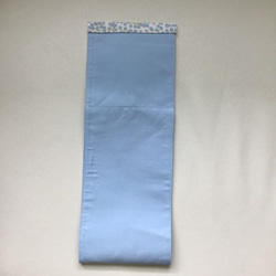 ✨再販✨ミモザのトイレットペーパーホルダーカバー Pale Blue 倍巻き対応 5枚目の画像