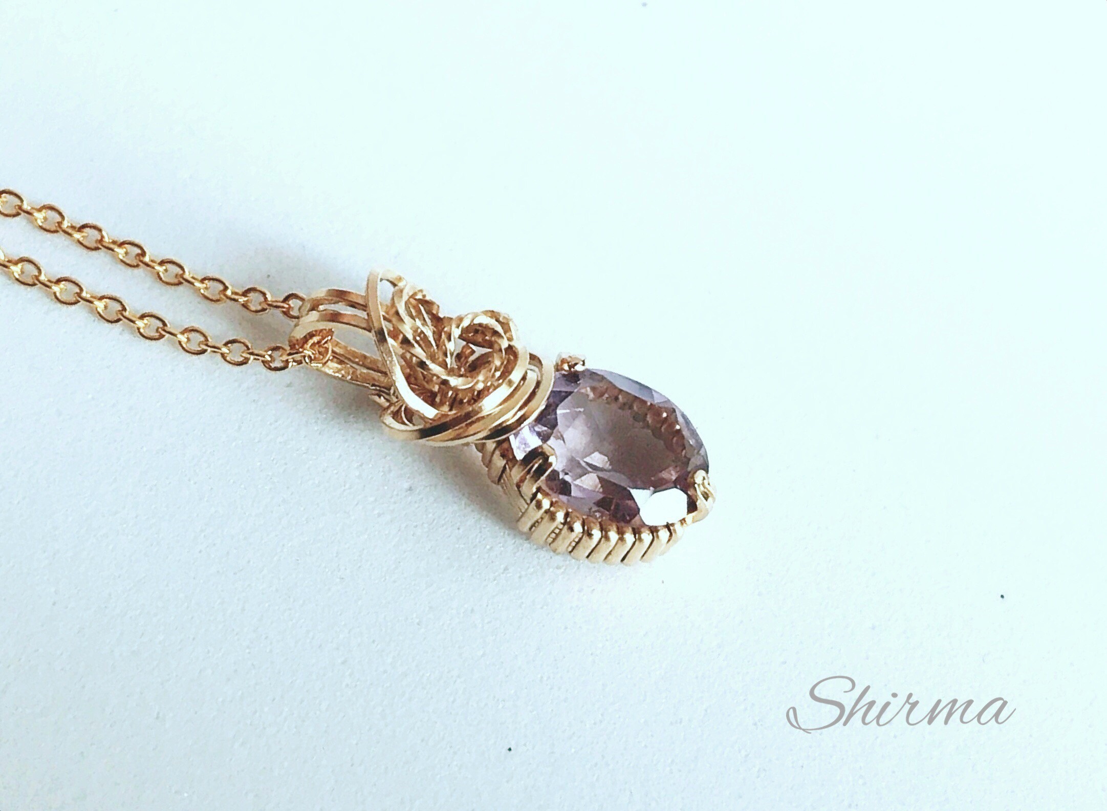 ピンクアメジスト1.5ctペンダント