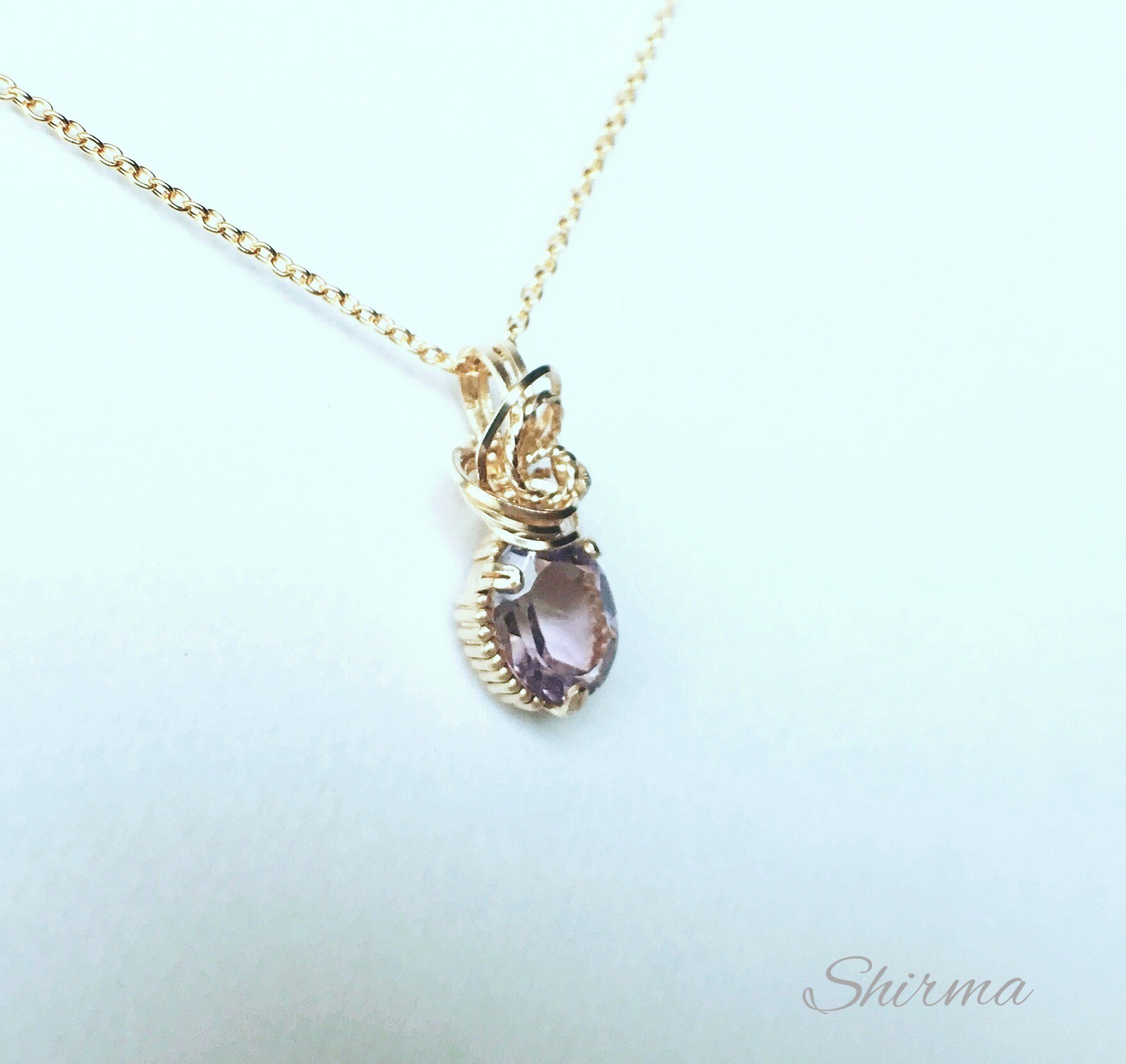 ピンクアメジスト1.5ctペンダント