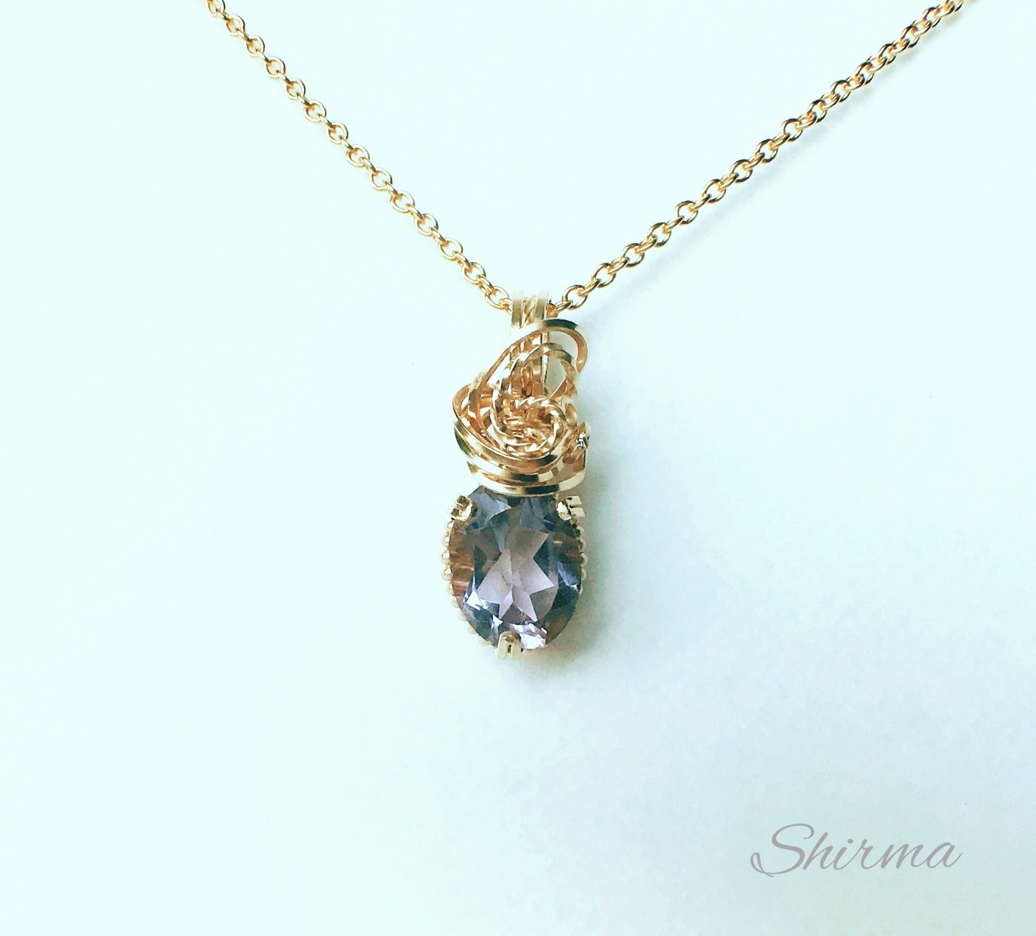 ピンクアメジスト1.5ctペンダント