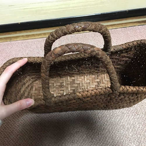 ブドウの蔓で編んだ籠バック かごバッグ たーちゃん 通販 4263916