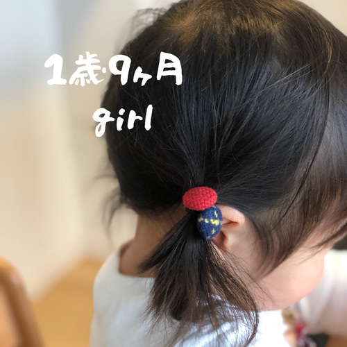 ベビー＊キッズ用 くるみボタンヘアゴム 雑貨・その他 Sheep