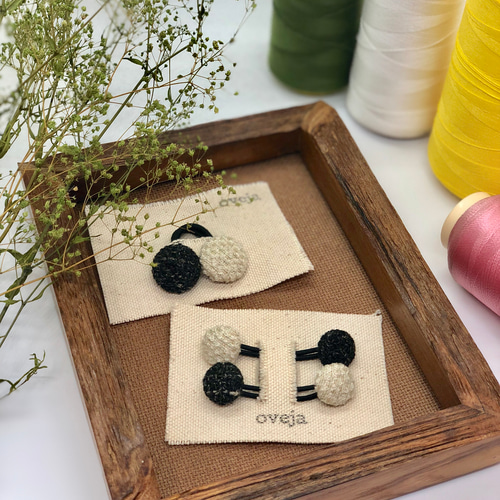 親子くるみボタン　ヘアゴム　3個セット　チェック　親子コーデ　姉妹コーデ　緑 親子くるみボタン ヘアゴム 3個セット チェック 親子コーデ 姉妹コーデ