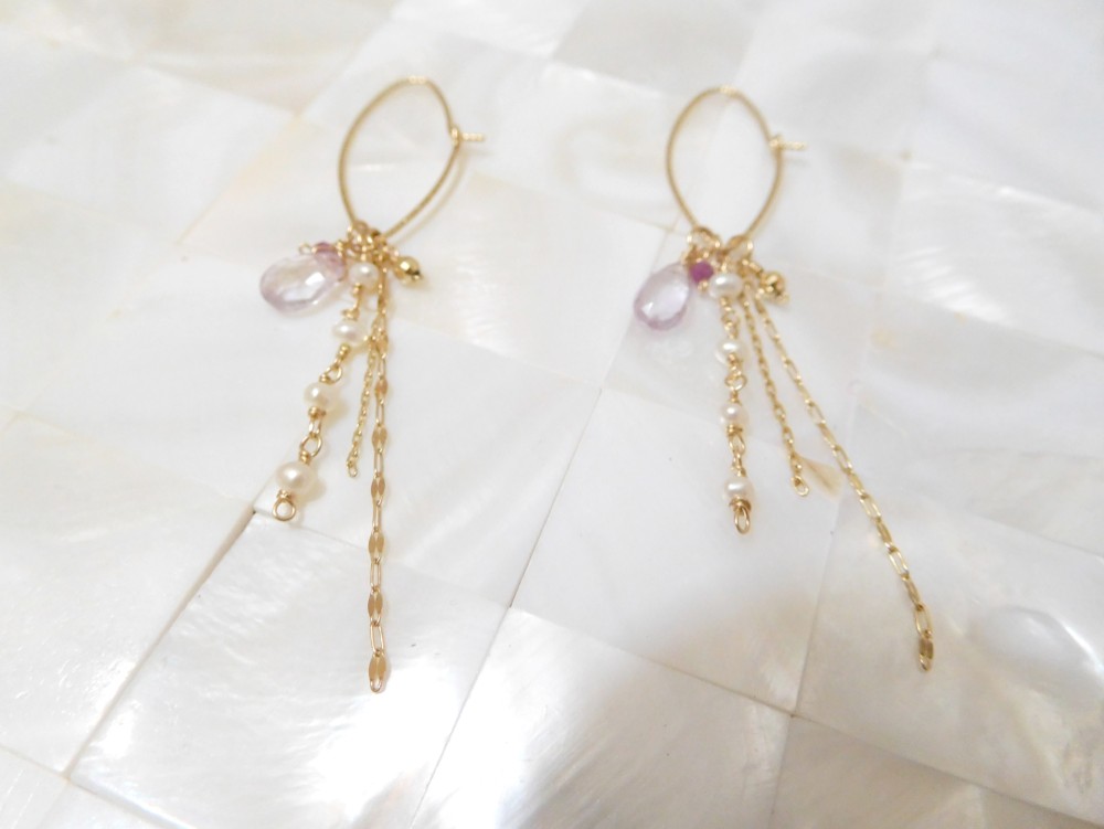 純粋な10 kゴールドイヤリング宝石タッセルペンダント3ピースセットは、このグループのみの販売のために開くことはできません