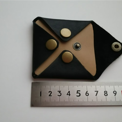 革製バイカラー  コインケース 2枚目の画像