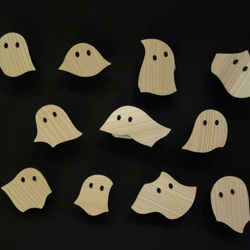 おばけパズルのLEDバッジ SUGI（熊本小国杉） 2枚目の画像