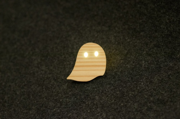 おばけパズルのLEDバッジ SUGI（熊本小国杉） 3枚目の画像