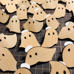 おばけパズルのLEDバッジ SUGI（熊本小国杉） 8枚目の画像