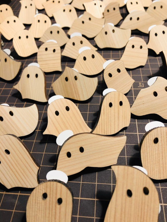 おばけパズルのLEDバッジ SUGI（熊本小国杉） 8枚目の画像