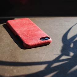 alto iPhone 7  4.7吋 真皮手機殼背蓋 Original - 珊瑚紅 皮革 保護套 第2張的照片