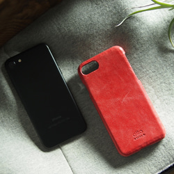 alto iPhone 7  4.7吋 真皮手機殼背蓋 Original - 珊瑚紅 皮革 保護套 第4張的照片