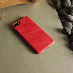 alto iPhone 7  4.7吋 真皮手機殼背蓋 Original - 珊瑚紅 皮革 保護套 第7張的照片