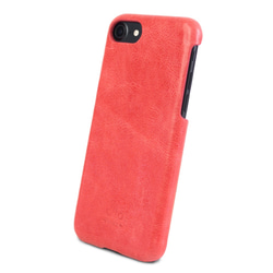 alto iPhone 7  4.7吋 真皮手機殼背蓋 Original - 珊瑚紅 皮革 保護套 第8張的照片