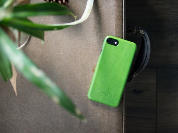 alto iPhone 7  4.7吋 真皮手機殼背蓋 Original - 萊姆綠 皮革 保護套 第2張的照片
