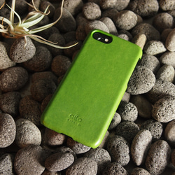 alto iPhone 7  4.7吋 真皮手機殼背蓋 Original - 萊姆綠 皮革 保護套 第7張的照片
