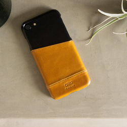 alto iPhone 7  4.7吋 真皮手機殼背蓋，Metro -淺棕/黑皮革 保護套 Leather Case 第6張的照片