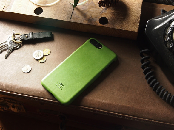 alto iPhone 7 Plus 5.5吋 真皮手機殼背蓋 Original - 草地綠 皮革 保護套 第7張的照片
