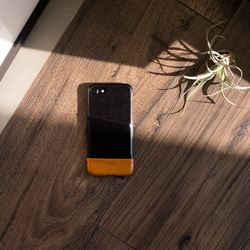 alto iPhone 7  4.7吋 真皮手機殼背蓋，Metro - 黑色/焦糖棕 保護套 Leather Case 第3張的照片