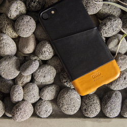 alto iPhone 7  4.7吋 真皮手機殼背蓋，Metro - 黑色/焦糖棕 保護套 Leather Case 第7張的照片