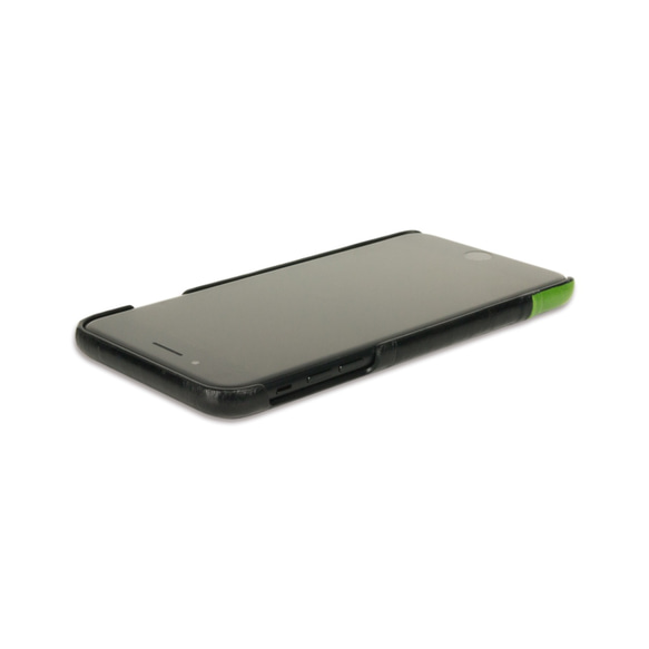 alto iPhone 7 Plus 5.5吋 真皮手機殼背蓋 Metro - 黑/綠色 皮革 保護套 第10張的照片