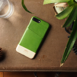 alto iPhone 7 Plus 5.5吋 真皮手機殼背蓋 Metro - 草地綠 皮革 保護套 第2張的照片