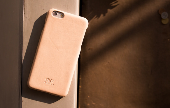 alto iPhone 6 Plus/6S Plus 真皮手機殼背蓋 Original - 原皮色 皮革 保護套 第1張的照片