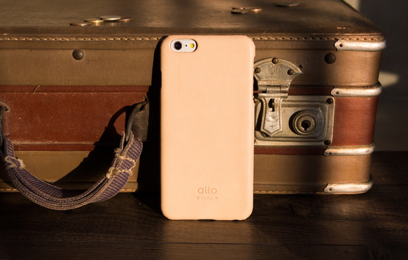 alto iPhone 6 Plus/6S Plus 真皮手機殼背蓋 Original - 原皮色 皮革 保護套 第2張的照片