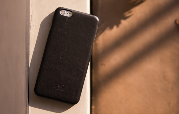 alto iPhone 6 Plus/6S Plus 真皮手機殼背蓋 Original - 黑色 皮革 保護套 第5張的照片