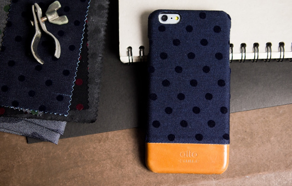 alto Denim for iPhone 6s Plus/6 Plus ネイビーバブル 4枚目の画像