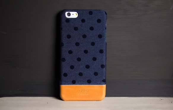 alto Denim for iPhone 6s Plus/6 Plus ネイビーバブル 6枚目の画像