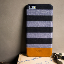 alto Denim for iPhone 6s Plus/6 Plus グレイストライプ 1枚目の画像