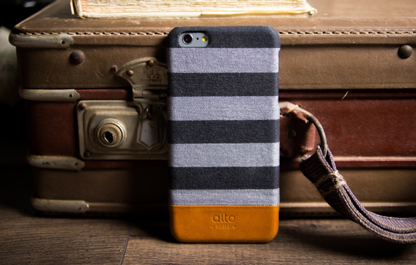 alto Denim for iPhone 6s Plus/6 Plus グレイストライプ 4枚目の画像