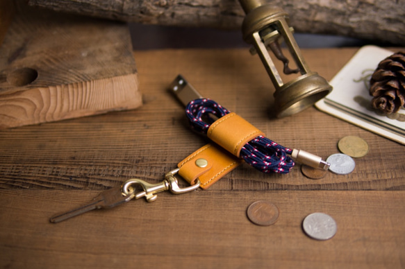 alto 多功能皮革鑰匙圈 Keychain Stand - 焦糖棕 捲線器、立架 第3張的照片