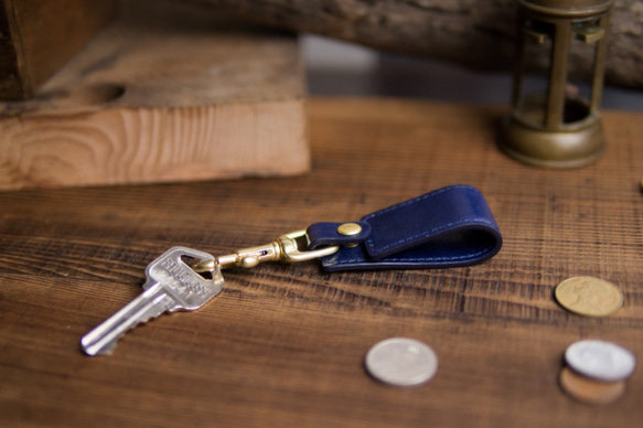 alto 多功能皮革鑰匙圈 Keychain Stand - 海軍藍 捲線器、立架 第2張的照片