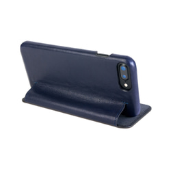 alto iPhone 7 Plus 5.5吋 側翻式皮革手機套 Foglia - 海軍藍 真皮 保護套 第9張的照片