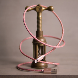 alto Braided Lightning 編織花紋 Cable - 粉紅/玫瑰金 Apple MFI 認證 第1張的照片