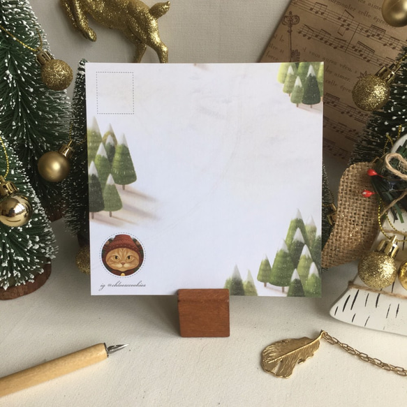 "おめでとう クリスマス" ポストカード 2枚目の画像