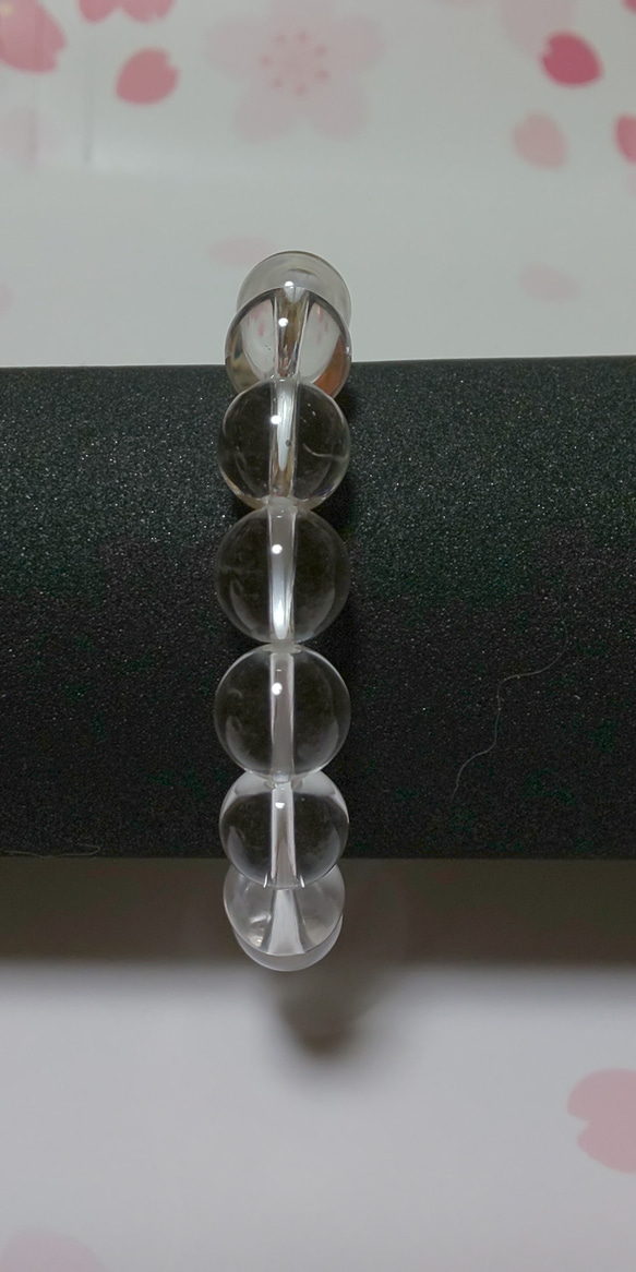 水晶 天然石ブレスレット 10mm 17cm 2枚目の画像