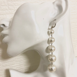 123.white pearl drop gradation ball 2枚目の画像