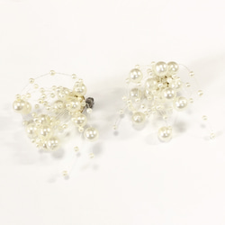 j36.mosha pearl earrings(ivory) 2枚目の画像